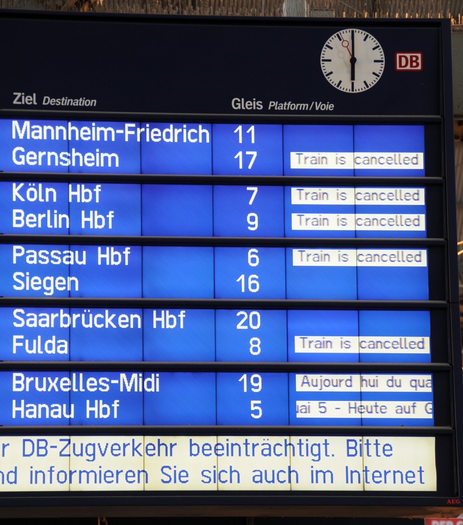 Streik der deutschen Bahn Was ist ein Streik? 480°